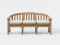 Panche da giardino - Legno - Tessuto - 160 x 58 x 83 cm - Marrone chiaro-Beige - Stile naturale