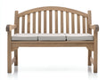 Panche da giardino - Legno - Tessuto - 126 x 58 x 91 cm - Marrone chiaro-Beige - Stile classico