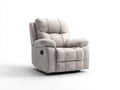 Poltrona reclinabile - tessuto-metallo - 104 x 97 x 106 cm - grigio chiaro - stile moderno